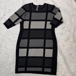Julian Taylor Graphite/Gray Fashion Sweater Dress